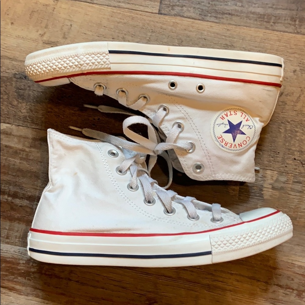 White converse hi tops